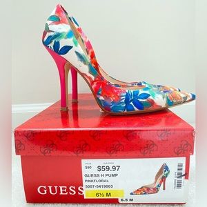 Guess Floral Pumps 6.5